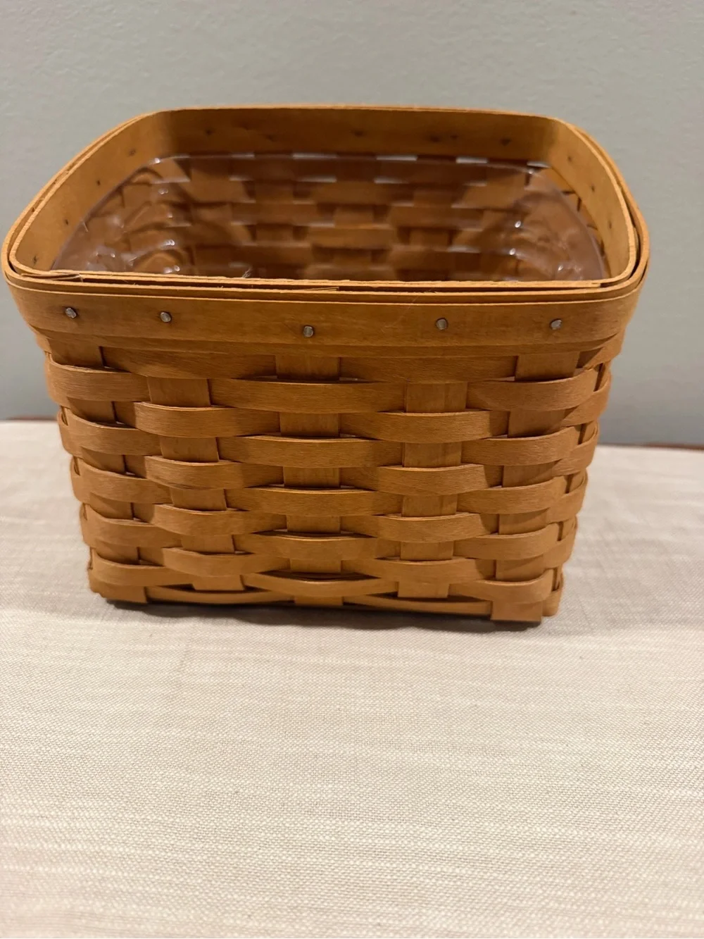 Longaberger slanted basket